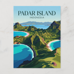 Carte Postale Île de Padar Indonésie