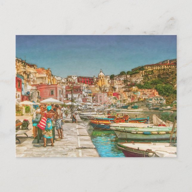 Carte Postale Île de Procida, Italie toile Imprimer (Devant)