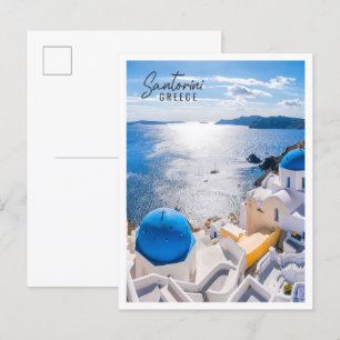 Carte Postale Île de Santorin Grèce Été incroyablement romantiqu