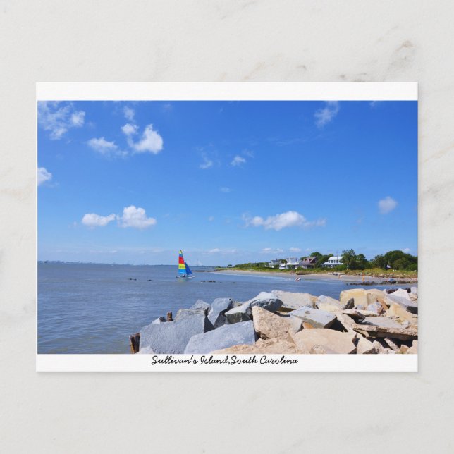 Carte Postale Île de Sullivan Charleston Caroline du Sud (Devant)