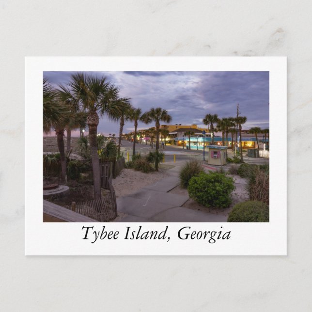 Carte Postale Île de Tybee Géorgie (Devant)