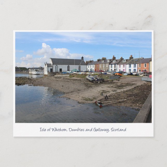 Carte Postale Île de Whithorn Harbour, Galloway, Écosse (Devant)