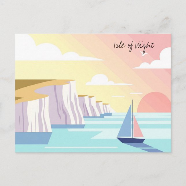 Carte Postale Île de Wight Angleterre Voyage (Devant)