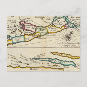 Carte Postale Île des Bermudes, partie de l'île de la Providence