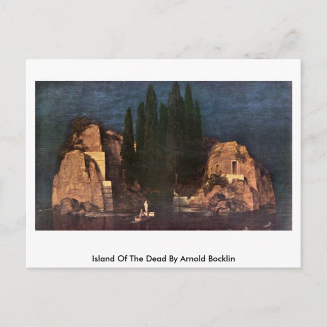 Carte Postale Île des morts par Arnold Bocklin (Devant)