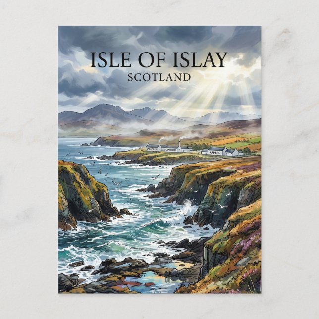 Carte Postale Île d'Islay Écosse (Devant)