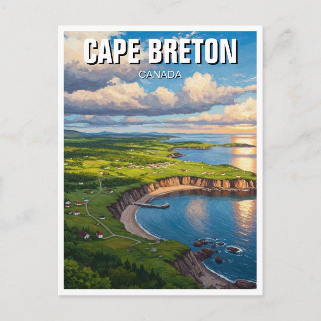 Carte Postale Île du Cap-Breton Canada (Devant)