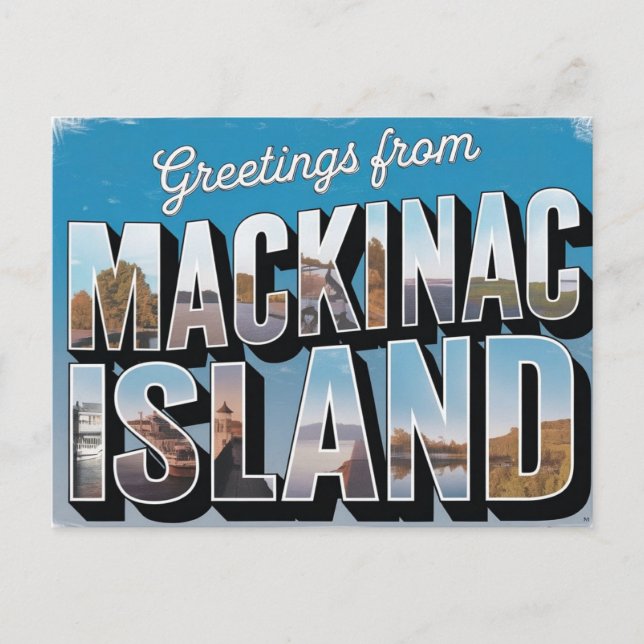Carte Postale Île Mackinac, Michigan (Devant)