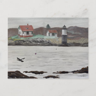 Carte Postale Île Ram Maine