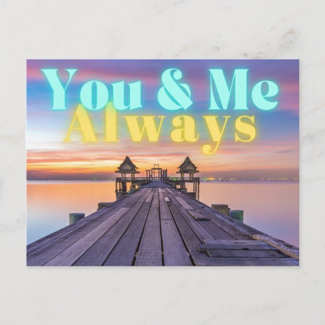 Carte Postale Île Romantique Toujours Quai (Devant)