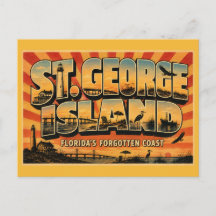 Île St. George Floride Côte oubliée Vintage