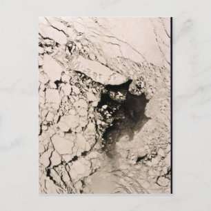 Carte Postale Île St. Matthew Image satellite, Mer de Béring