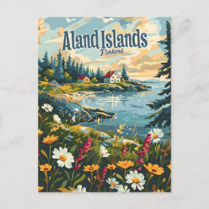 Carte Postale Îles Aland Finlande Îles Åland