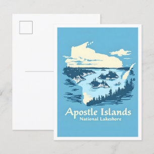 Carte Postale Iles Apôtres National Lakeshore Wisconsin