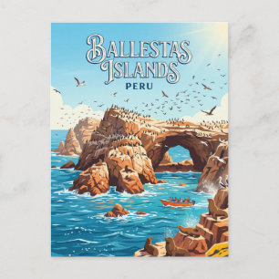 Carte Postale Îles Ballestas Pérou