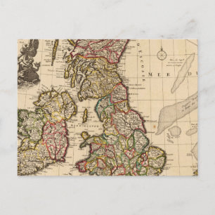 Carte Postale Îles britanniques, Angleterre, Irlande