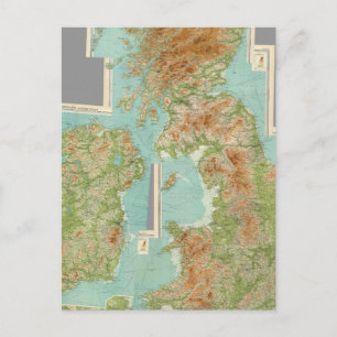Carte Postale Iles britanniques composites