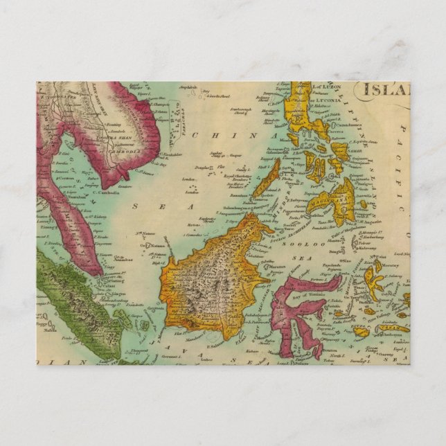 Carte Postale Îles de l'Est (Devant)
