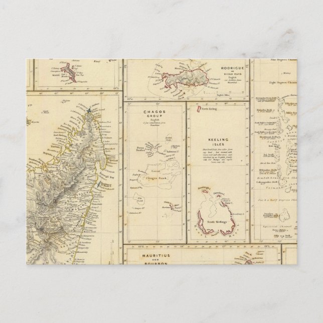 Carte Postale Îles de l'Océan Indien (Devant)