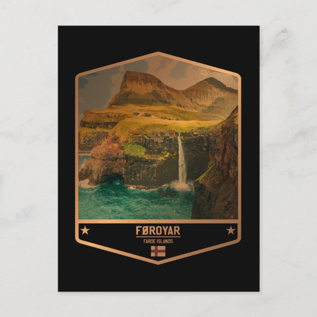 Carte Postale Îles Féroé (Devant)