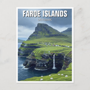 Carte Postale Îles Féroé Danemark Voyage