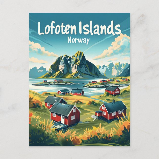 Carte Postale Iles Lofoten Norvège (Devant)