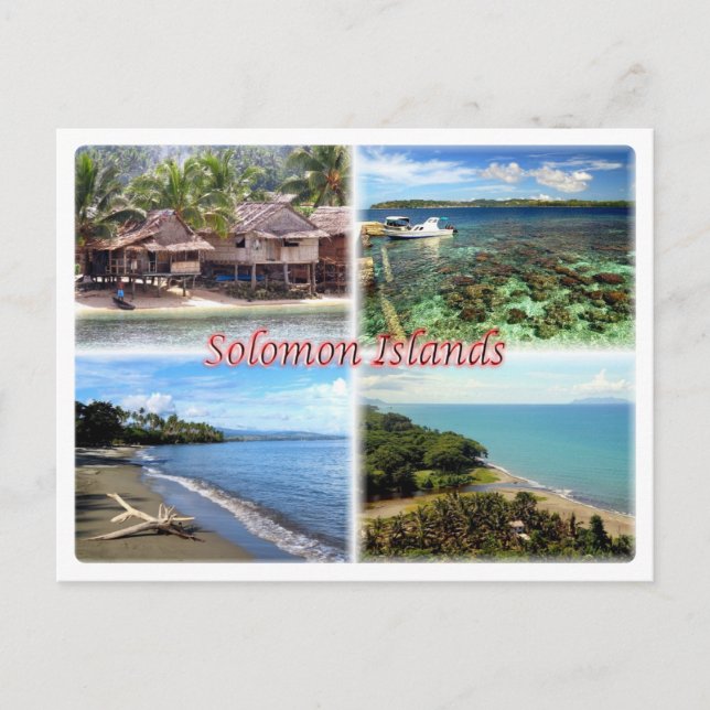 Carte Postale Îles Malaita SB - Gizo - Plage de Bonegi - Honiara (Devant)