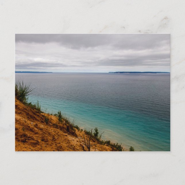 Carte Postale Îles Manitou Vue de Pyramid Point, Michigan (Devant)