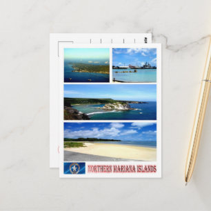 Carte Postale Îles Mariannes du Nord - Mosaïque -