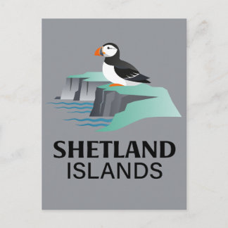 Carte Postale Îles Shetland Écosse Royaume-Uni