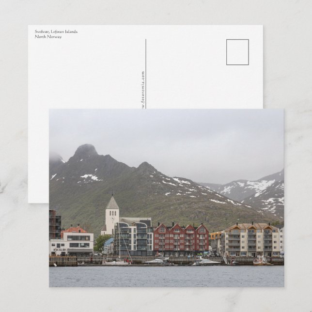 Carte Postale Îles Svolvaer Lofoten (Devant / Derrière)