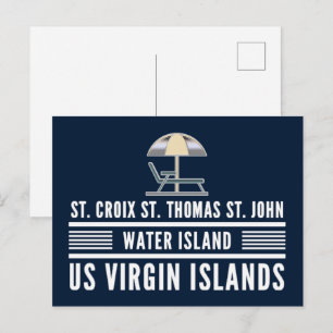 Carte Postale Îles Vierges américaines Sainte-Croix St. Thomas U