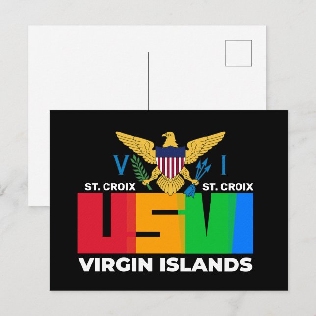 Carte Postale Îles Vierges américaines Sainte-Croix USVI Tropica (Devant / Derrière)