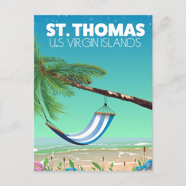 Carte Postale Îles Vierges américaines St Thomas. (Devant)