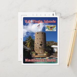 Carte Postale Îles Vierges - Château de Barbe Noire -