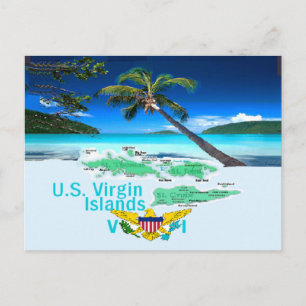 CARTE POSTALE ÎLES VIRGIN