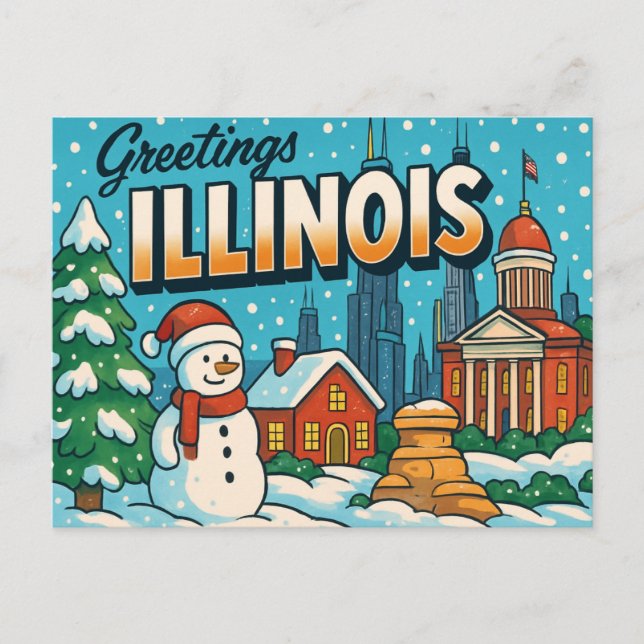 Carte postale ILLINOIS (Devant)