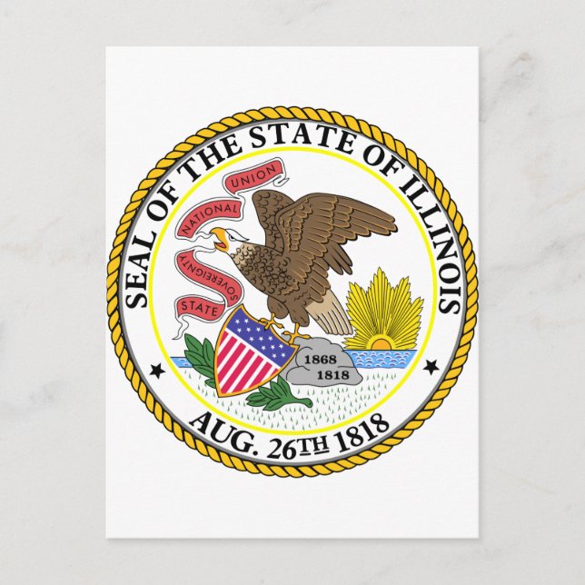 Carte Postale Illinois, États-Unis (Devant)