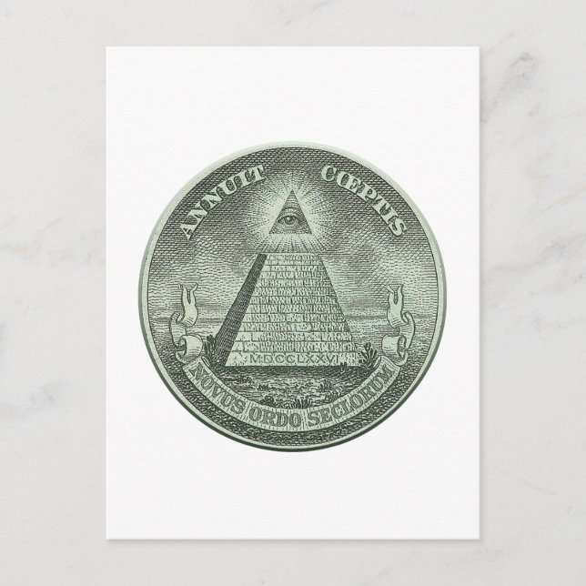 Carte Postale Illuminati - Tous les yeux (Devant)
