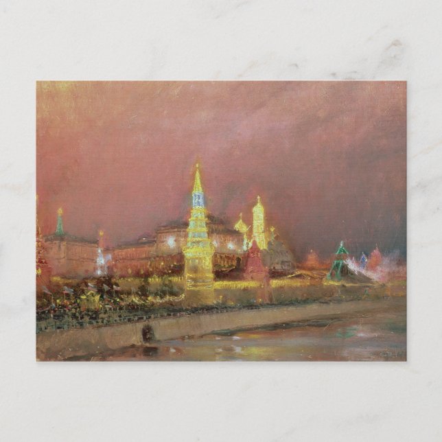 Carte Postale Illumination au Kremlin, 1896 (Devant)