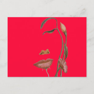 Carte Postale Illusion de fleur faciale
