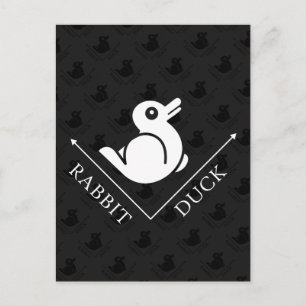Carte Postale Illusion de lapin de canard