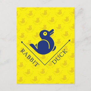 Carte Postale Illusion de lapin de canard