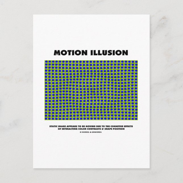 Carte Postale Illusion de mouvement (illusion optique) (Devant)