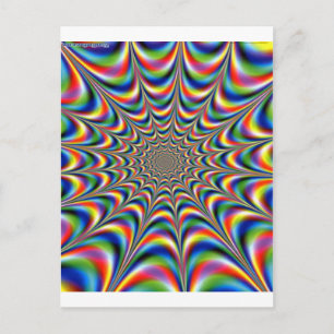 CARTE POSTALE ILLUSION OPTIQUE