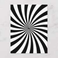 Illusion optique Black White Swirl