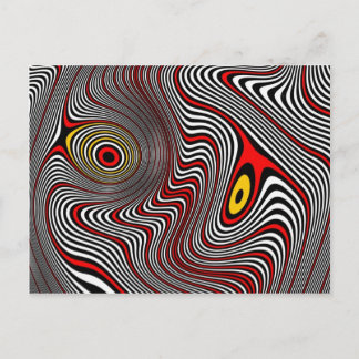 Carte Postale Illusion optique migraine Aura