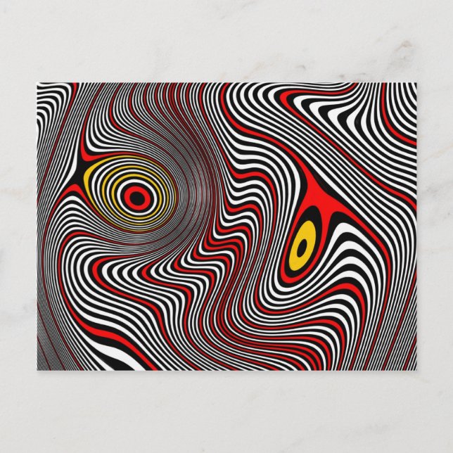 Carte Postale Illusion optique migraine Aura (Devant)