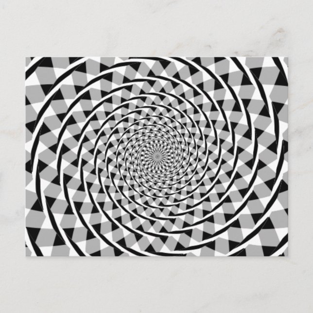 Carte Postale illusion spirale Fraser (Devant)