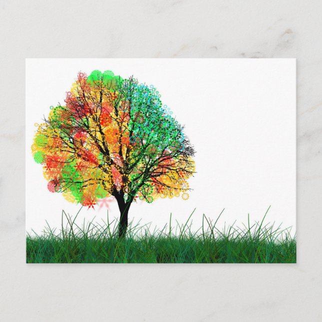 Carte postale illustrant l'arbre des Imaginaires c (Devant)